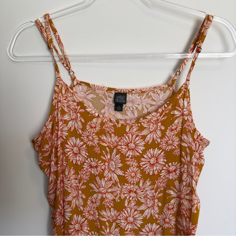 Wild Fable Mustard Floral Daisy Dress - Picture 6 of 8